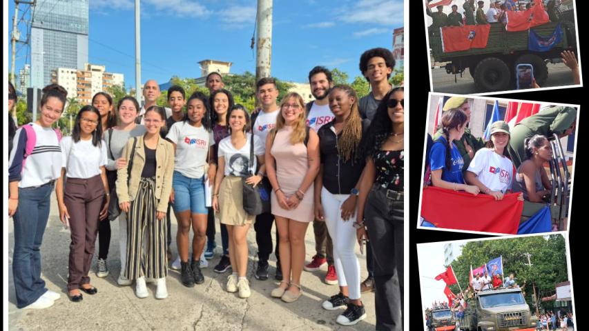 Recibimiento de los Caravanistas de la Victoria 