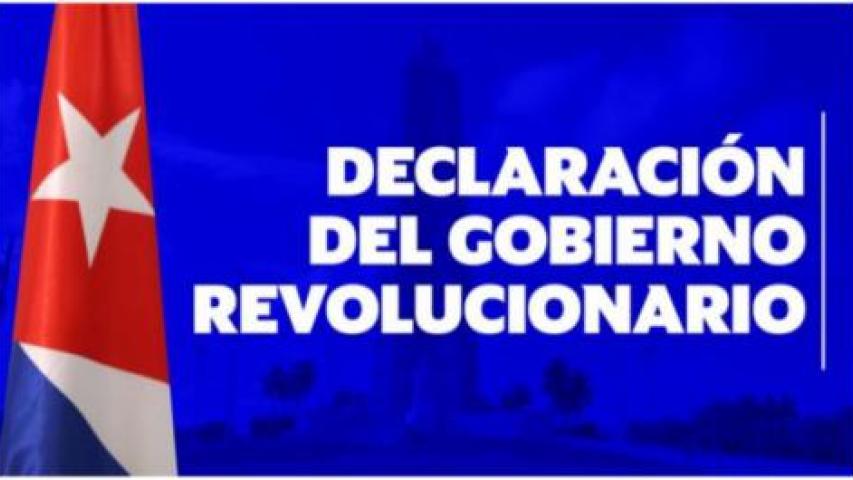 Declaración del Gobierno Revolucionario de Cuba