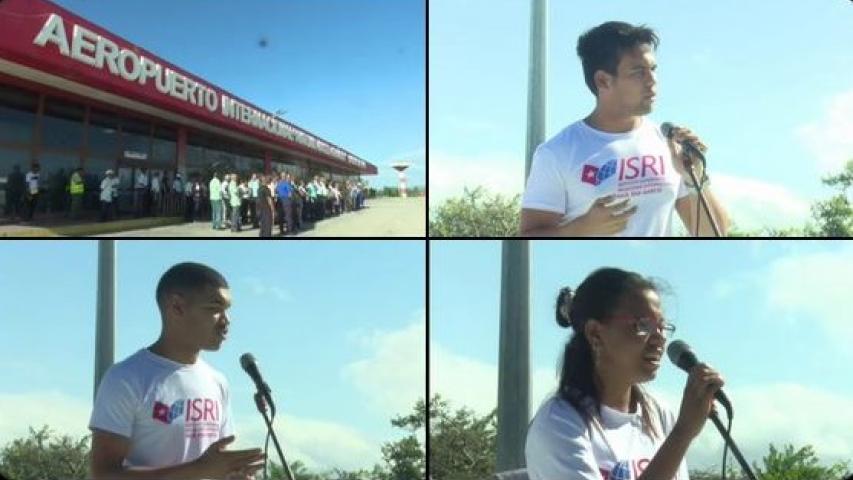 Acto por el 65 aniversario del ataque al Aeropuerto de Santiago 