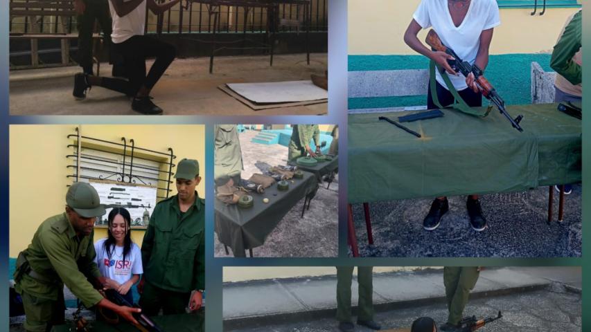 Hasta el capitalino municipio de #DiezDeOctubre llegaron estudiantes del ISRI