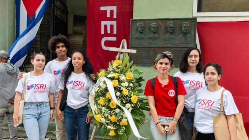 Estudiantes del ISRI rinden homenaje a los mártires de Humboldt 7 en el 69 aniversario de la masacre
