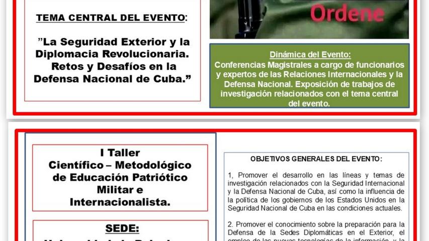 I Taller Científico – Metodológico de Educación Patriótico Militar e Internacionalista.