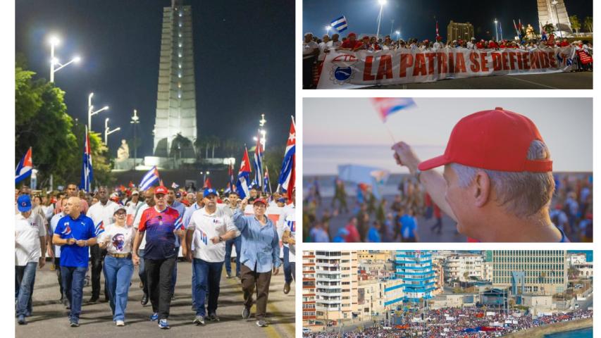 La Tribuna Antimperialista José Martí fue escenario del Acto Central por el Día Internacional de los Trabajadores