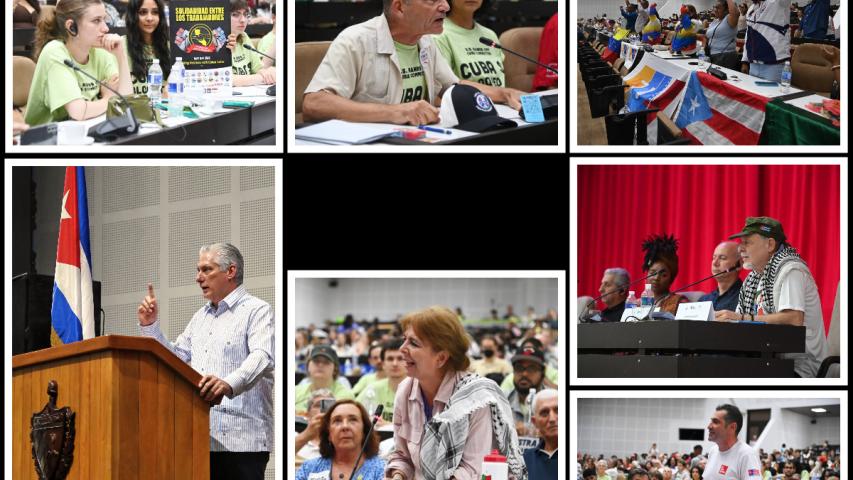 Encuentro Internacional de Solidaridad con Cuba en el Palacio de las Convenciones