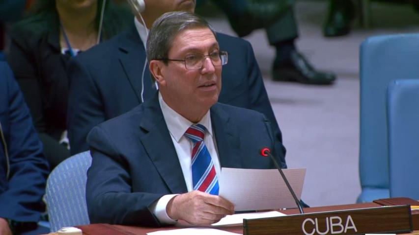Canciller cubano denuncia que el bloqueo frena la ayuda internacional 