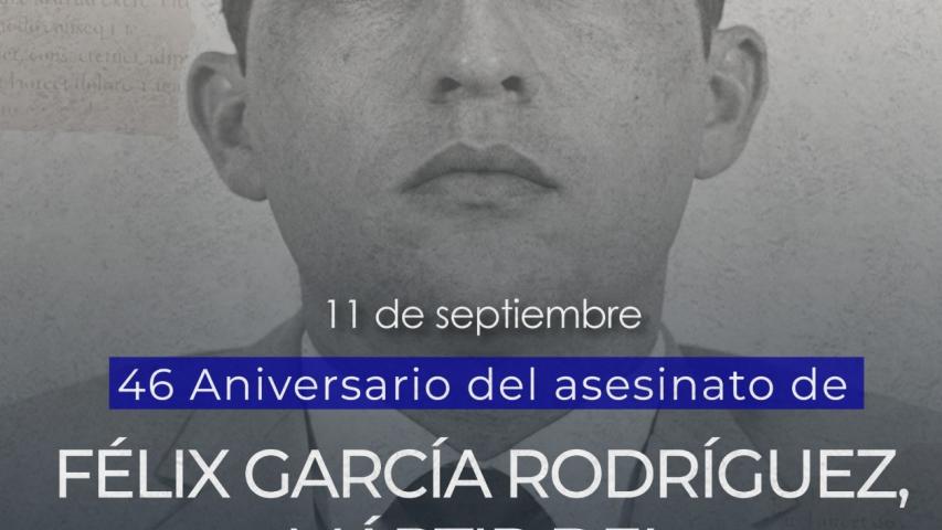 El diplomático Félix García Rodríguez se desempeñaba en la misión cubana de la ONU en Nueva York, y en la mañana del 11 de septiembre de 1980 conmemoró con combatientes chilenos de la resistencia el séptimo aniversario del golpe de estado contra el presidente Salvador Allende.