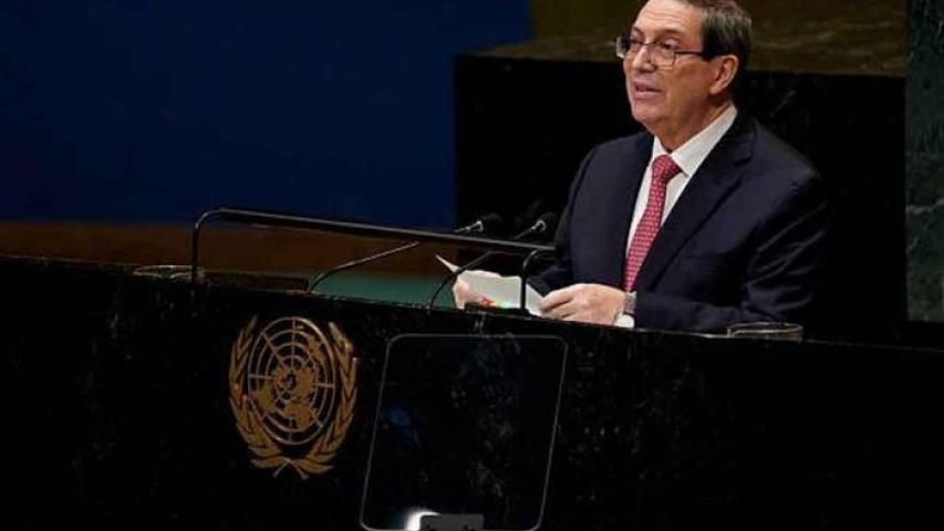 Ministro de Relaciones Exteriores denuncia recrudecimiento del bloqueo en Reunión de Alto Nivel de la ONU